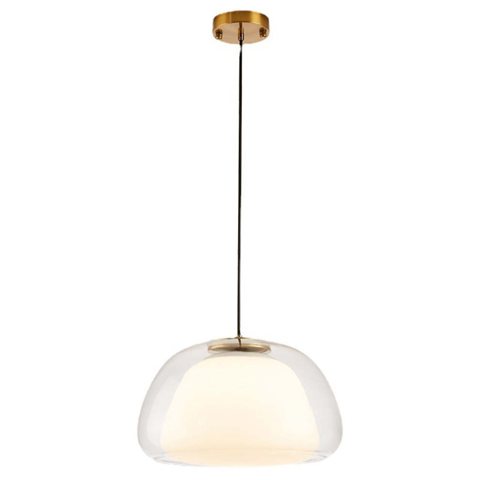 Lampe suspendue moderne en verre au lait