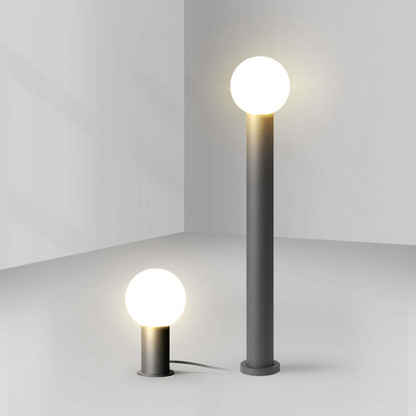 Pena Lampe d'Extérieur LED au Design Moderne en Métal Noir pour Jardin