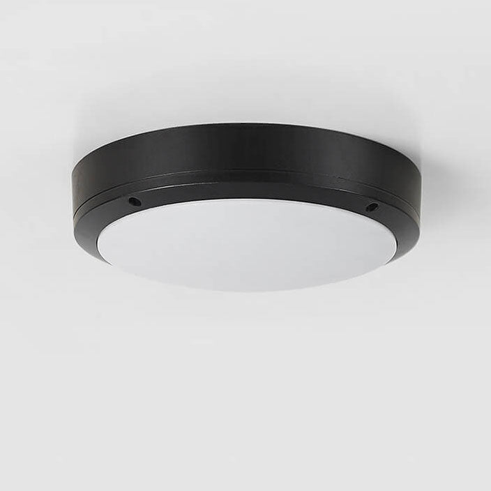 Plafonnier à LED rond en aluminium imperméable simple pour l'extérieur