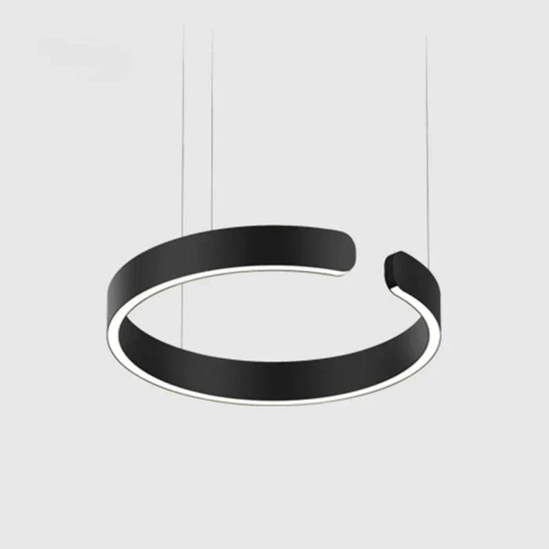 Lampe pendante moderne à LED en forme de cercle