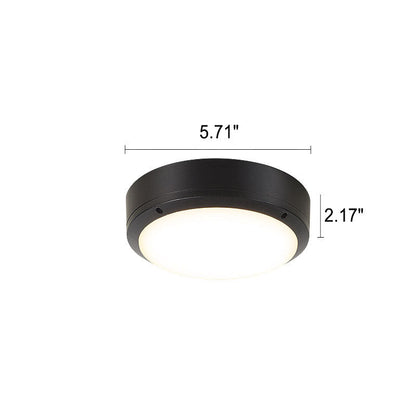 Plafonnier à LED rond en aluminium imperméable simple pour l'extérieur