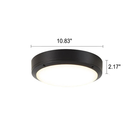 Plafonnier à LED rond en aluminium imperméable simple pour l'extérieur