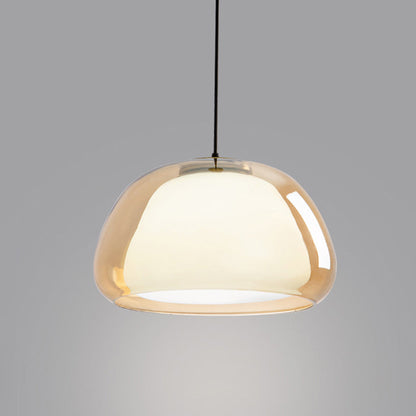 Lampe suspendue moderne en verre au lait