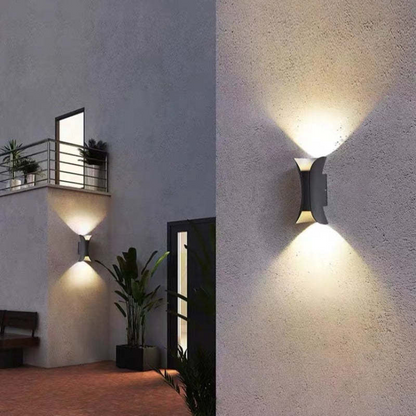 Lampe murale en aluminium à LED étanche pour l'extérieur Scone murale