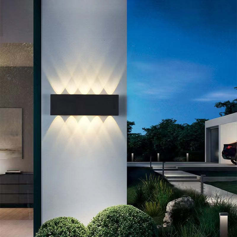 Applique murale LED en aluminium étanche pour l'extérieur Scone