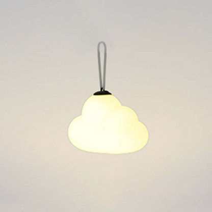 Suspension LED Minori Design Nuage Lait Blanc Métal/Acrylique Jardin